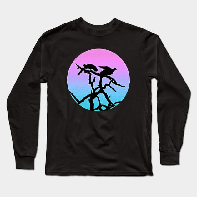 Cuervos en un arbol Long Sleeve T-Shirt by CrowsDsg